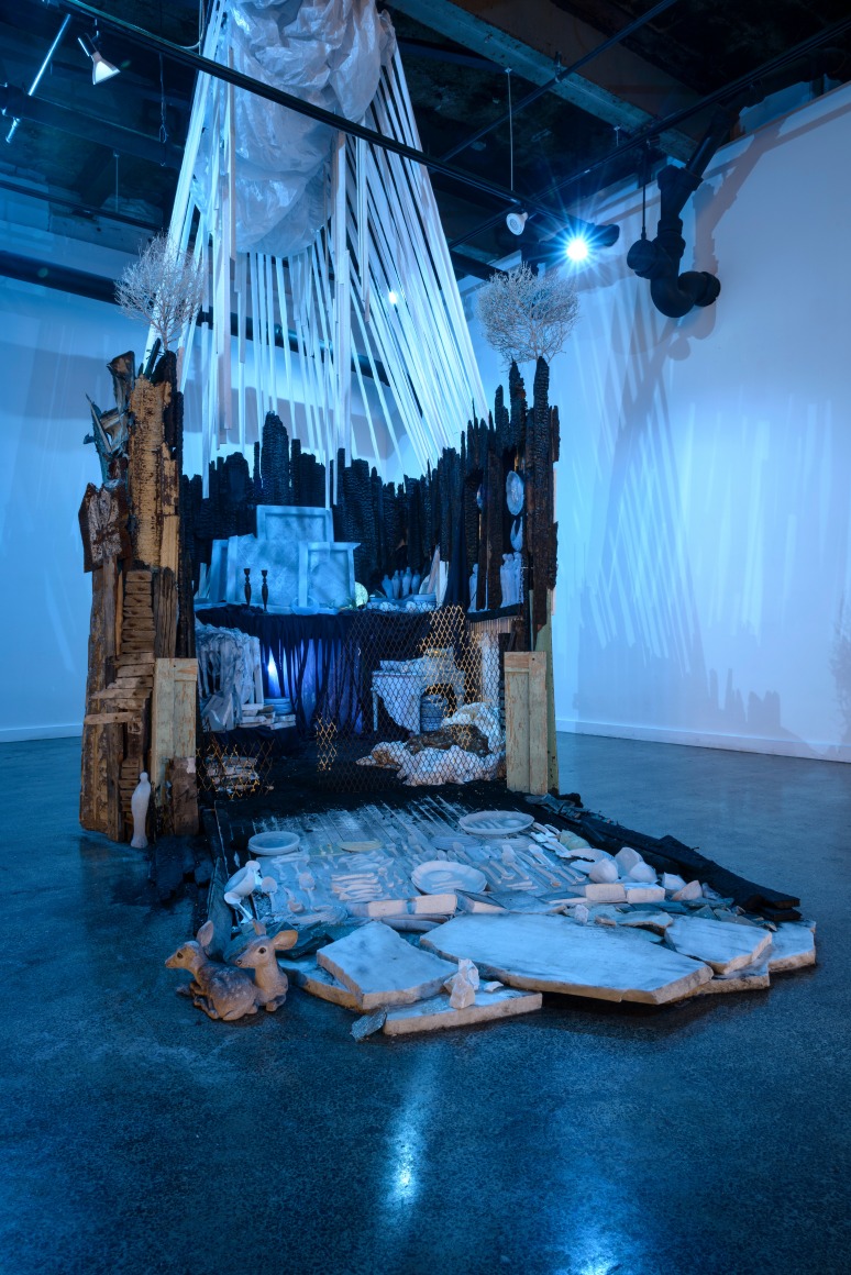 Site specific mixed media installation by Julie Schenkelberg