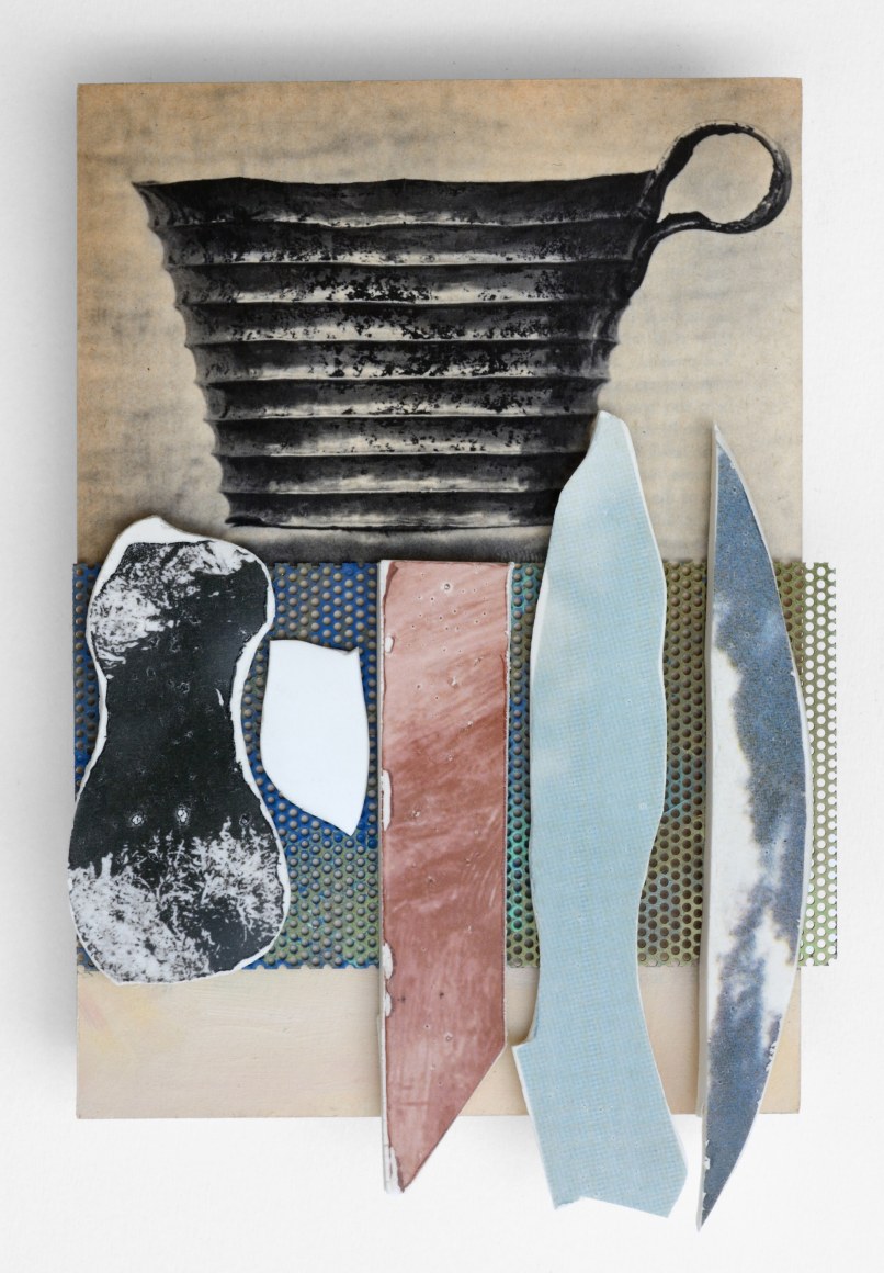 Ceramic and metal on print