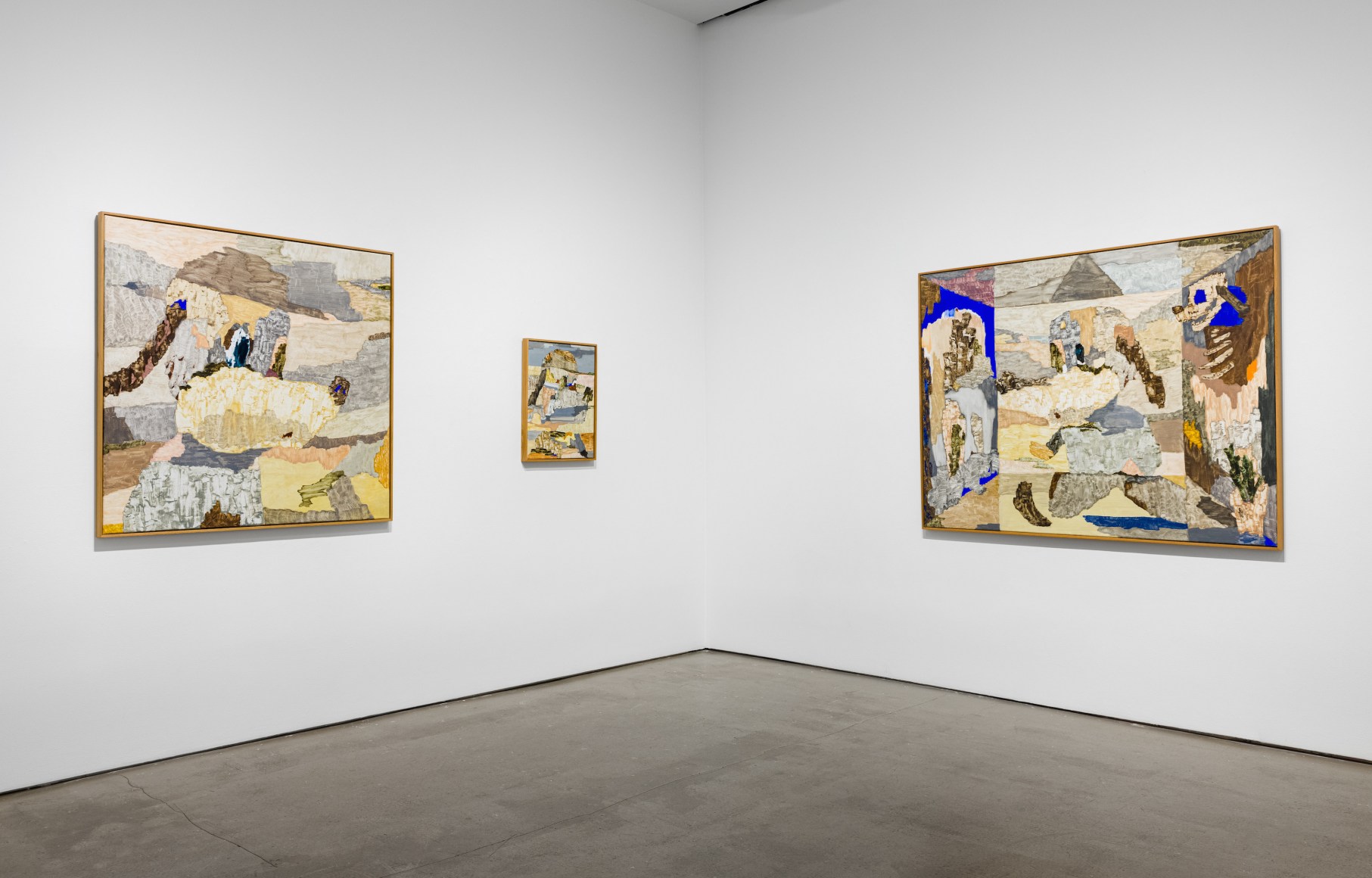 Installation view of Gudmundur Thoroddsen "Howling Hills"