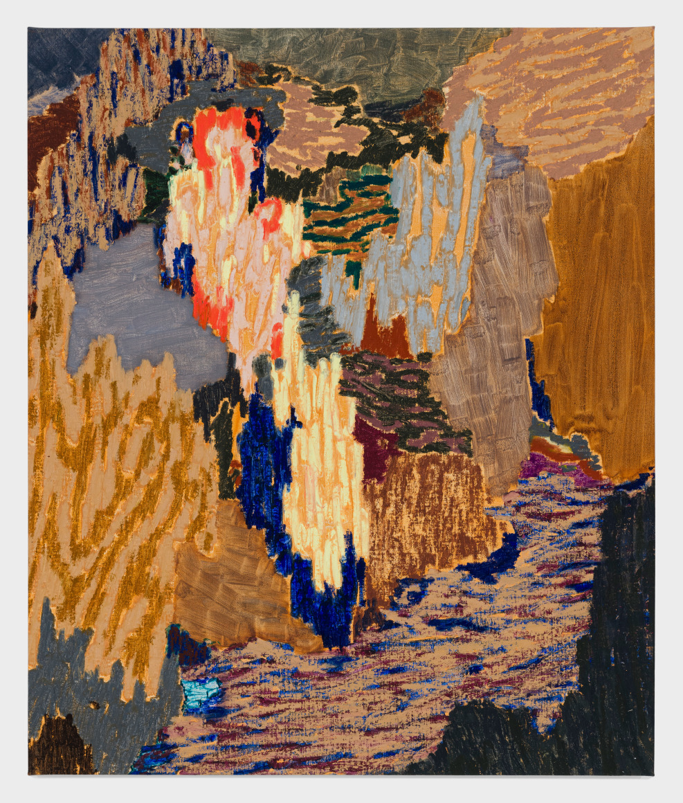 Painting on linen by Guðmundur Thoroddsen