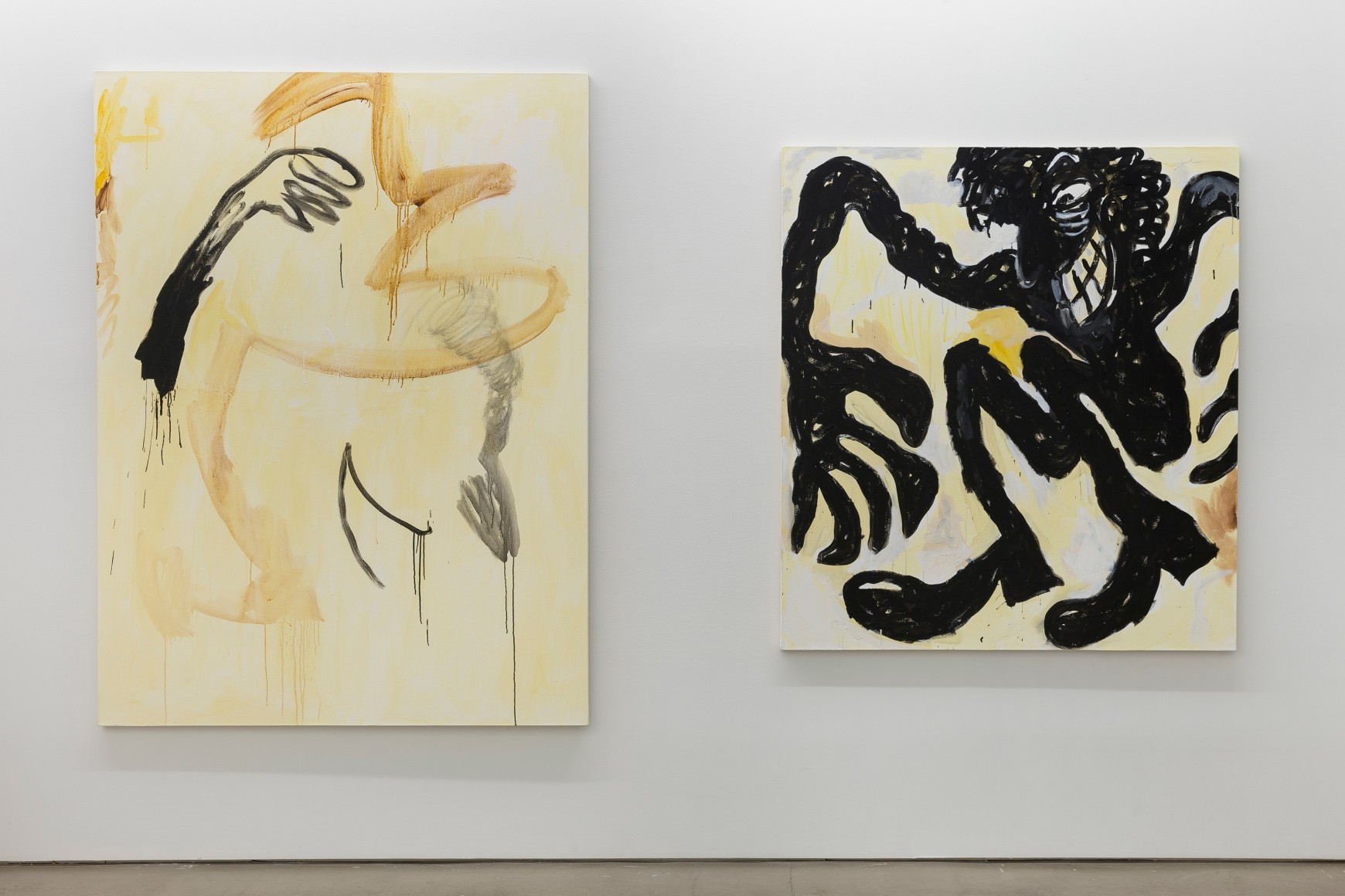 installation of paintings by Ricardo Gonzalez