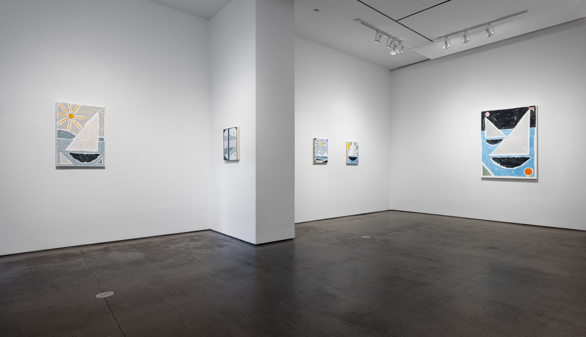 Installation views, paintings by Brian Scott Campbell