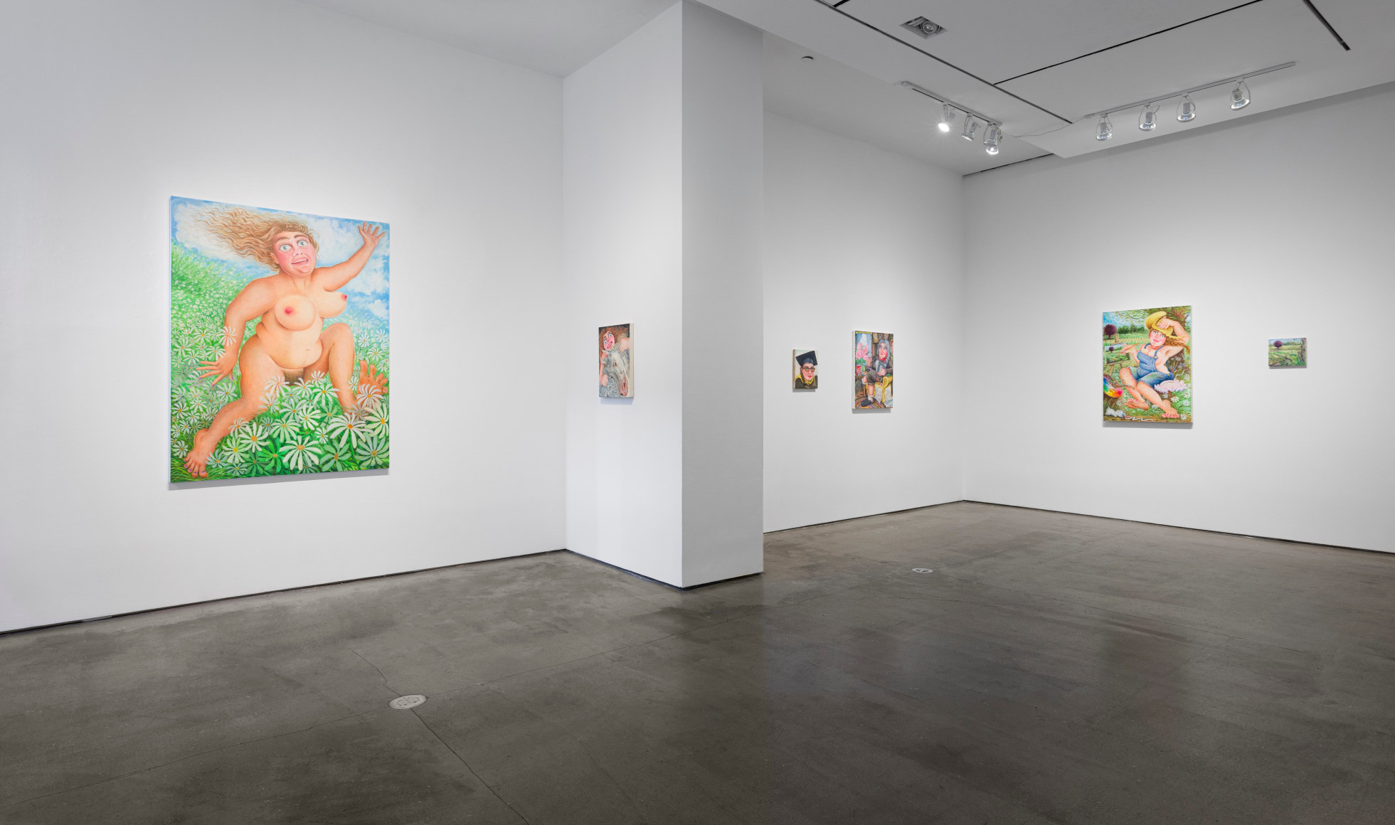 Installation view of Rebecca Morgan "Over the Hill"