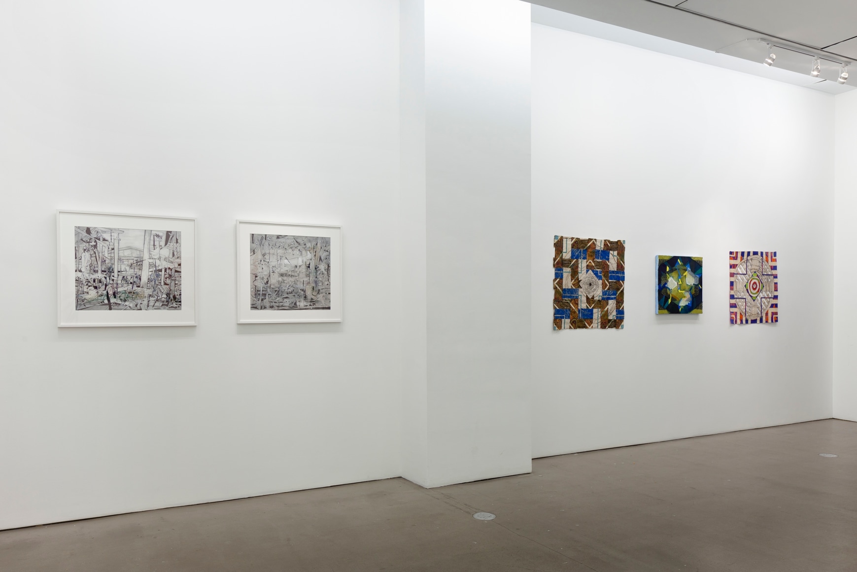 Installation of mixed media works