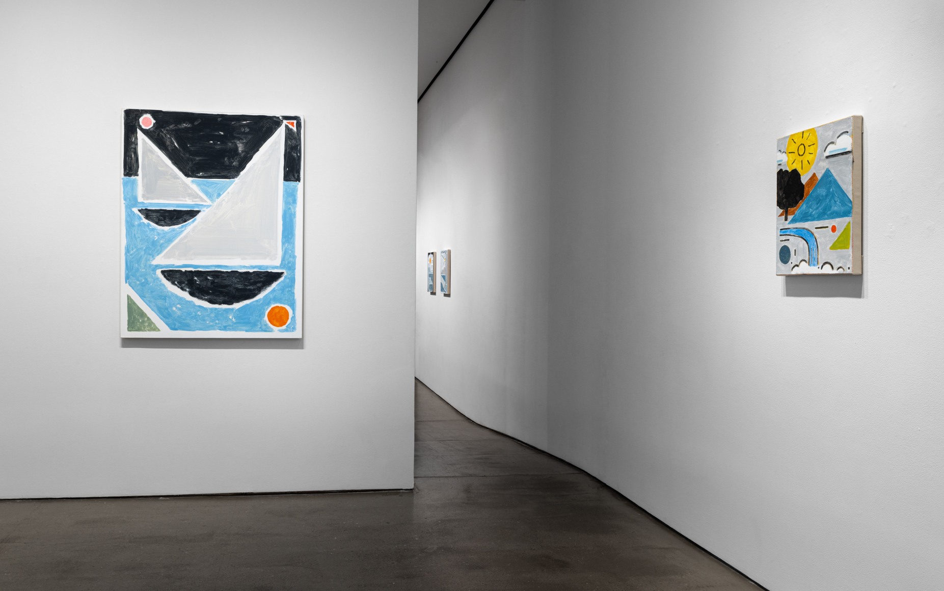 Installation views, paintings by Brian Scott Campbell