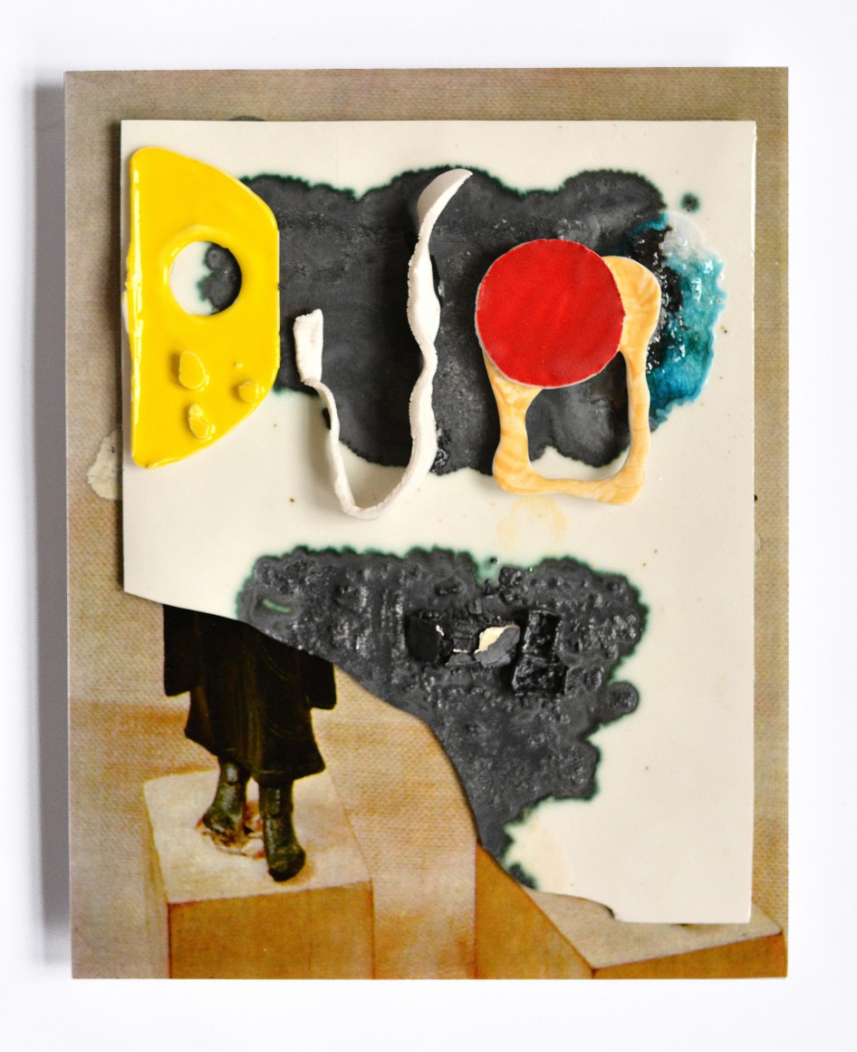 ceramic on print by Marjolijn de Wit