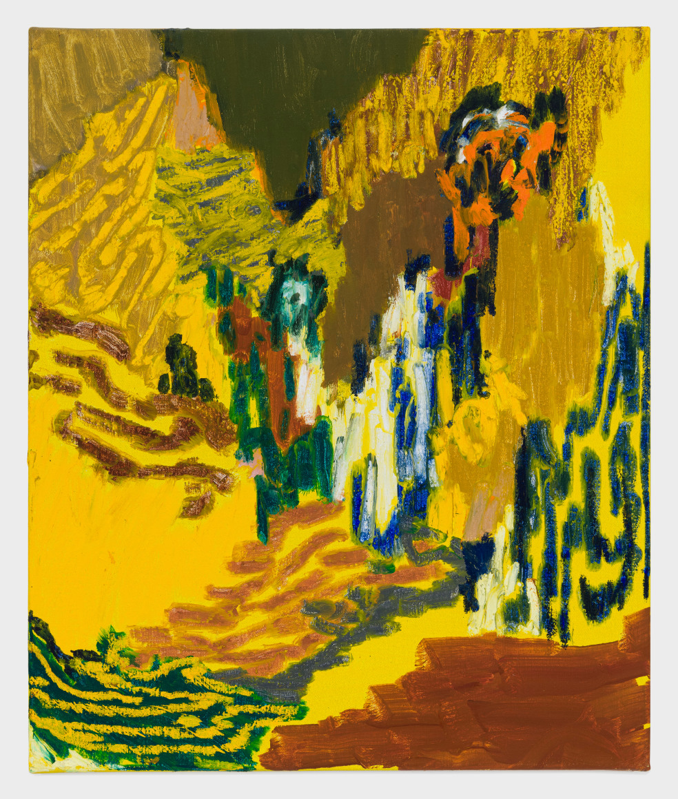 Painting on linen by Guðmundur Thoroddsen