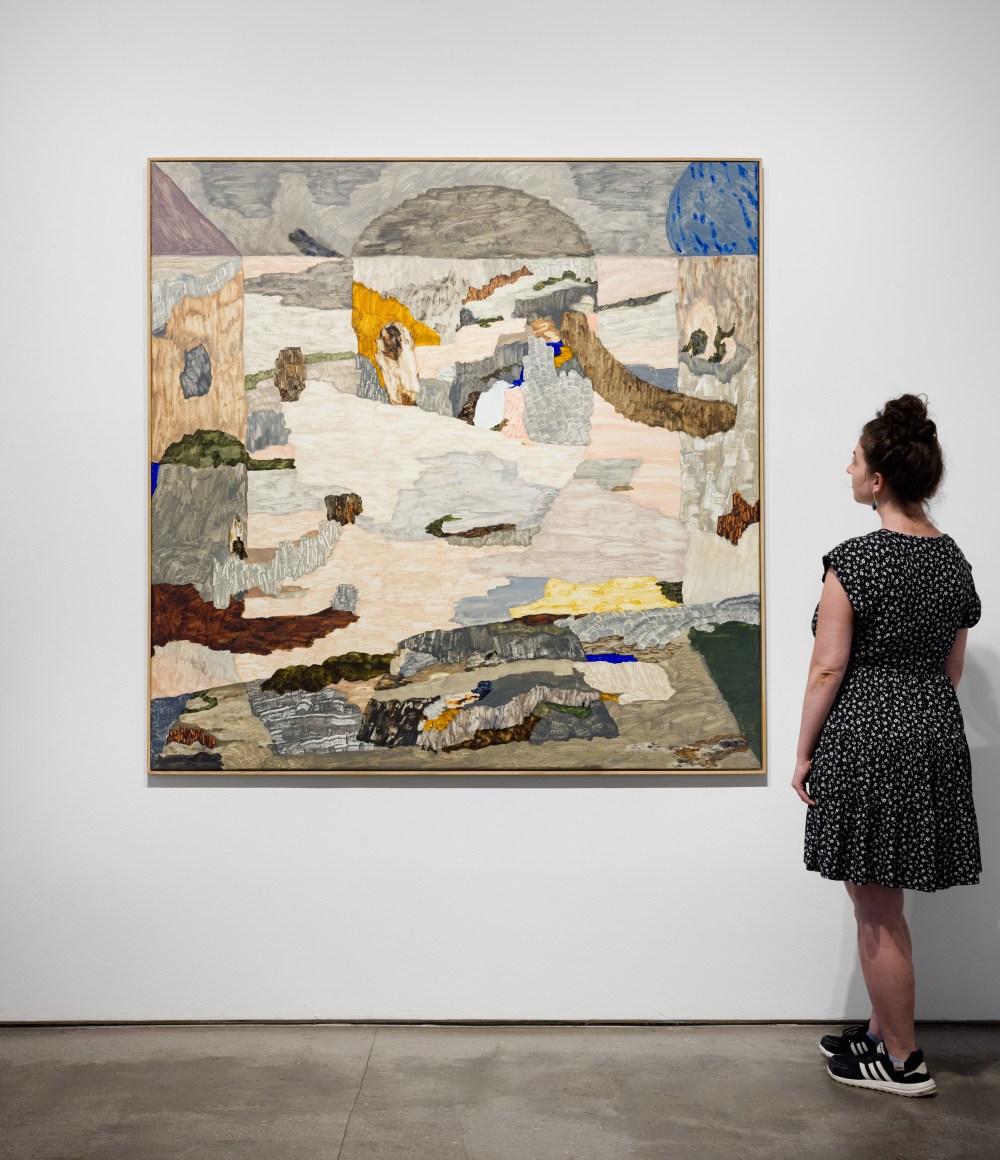 Installation view of Gudmundur Thoroddsen "Howling Hills"
