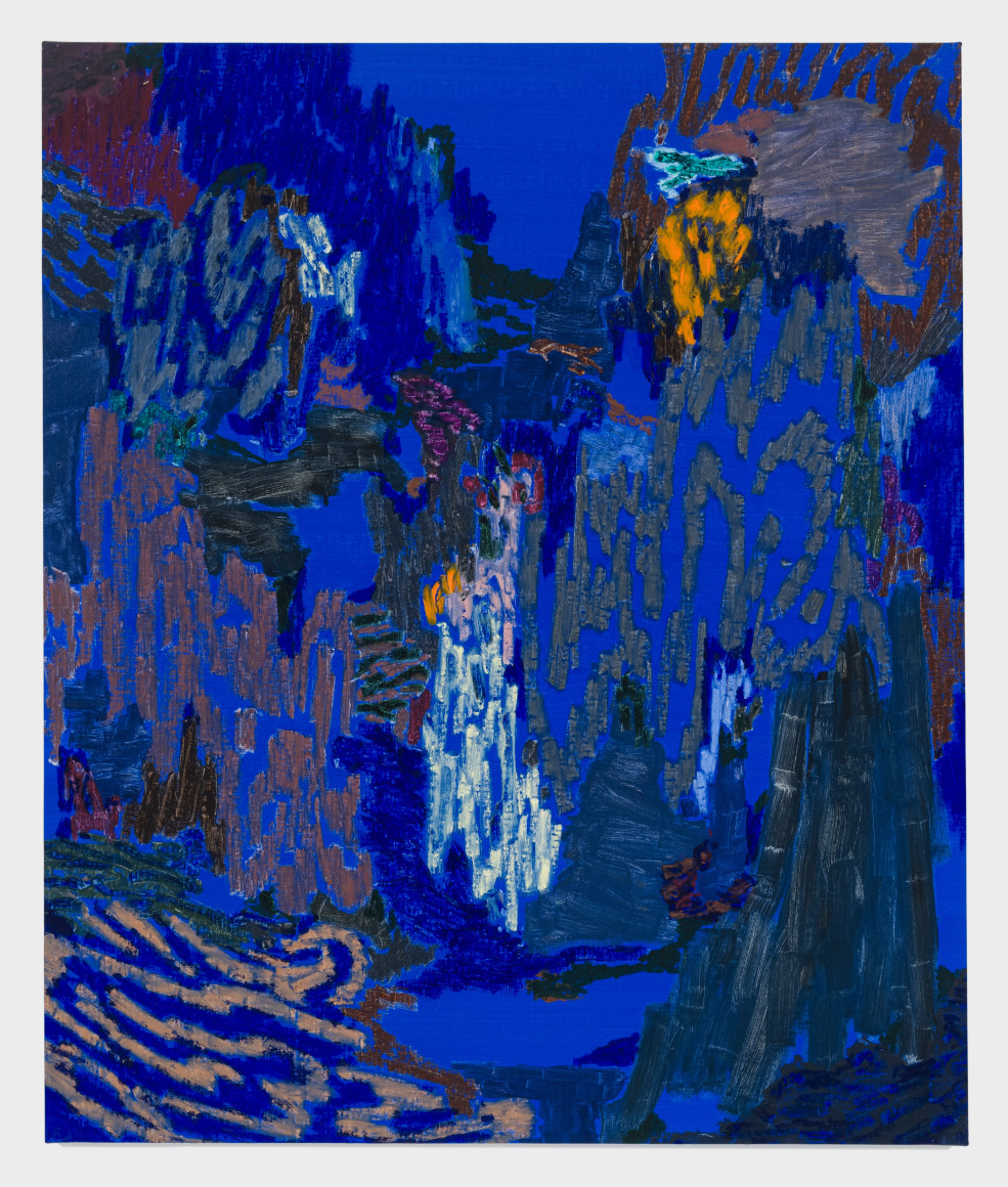 Painting on linen by Guðmundur Thoroddsen