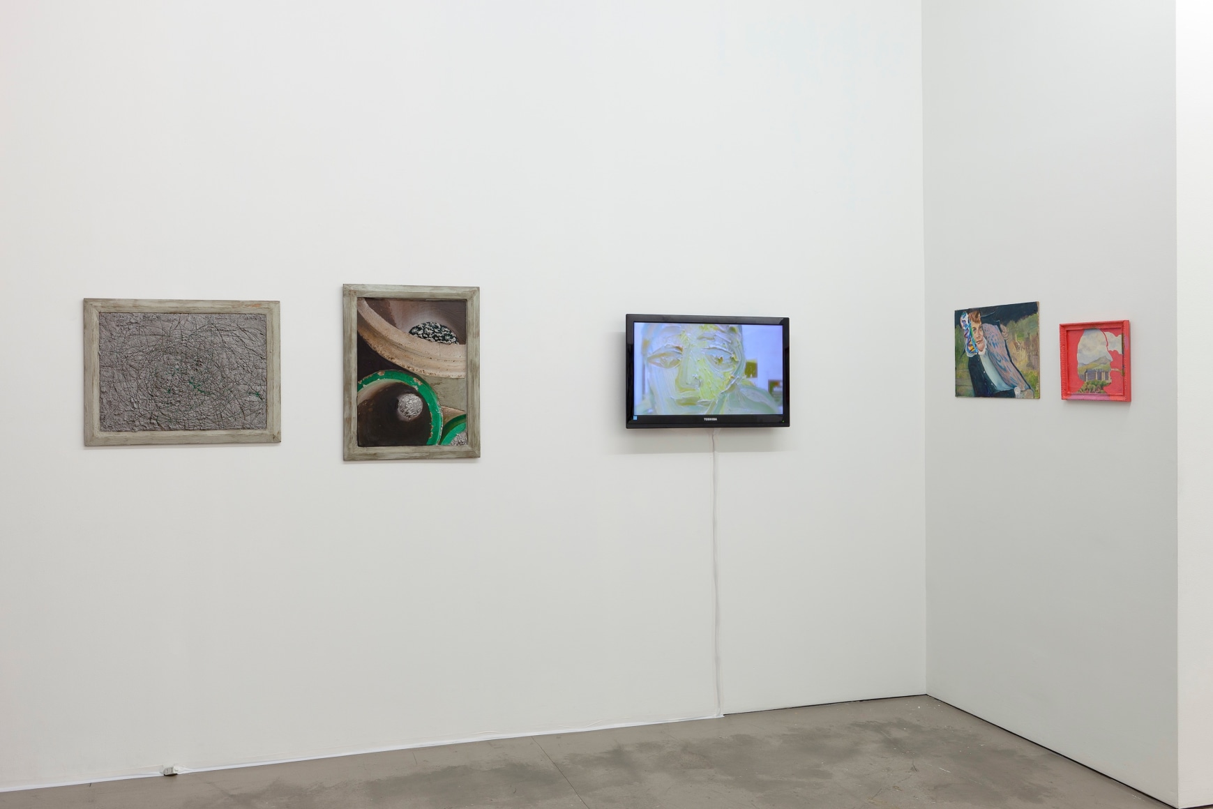 Installation of mixed media works