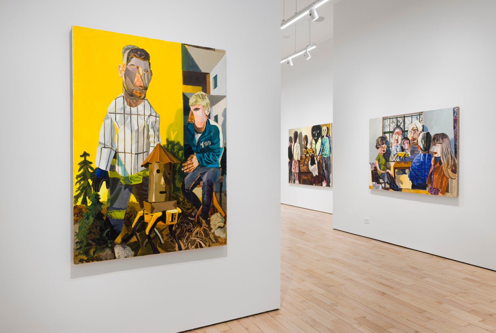 Installation view of Jakub Tomas's "The Field Robot of Myself"