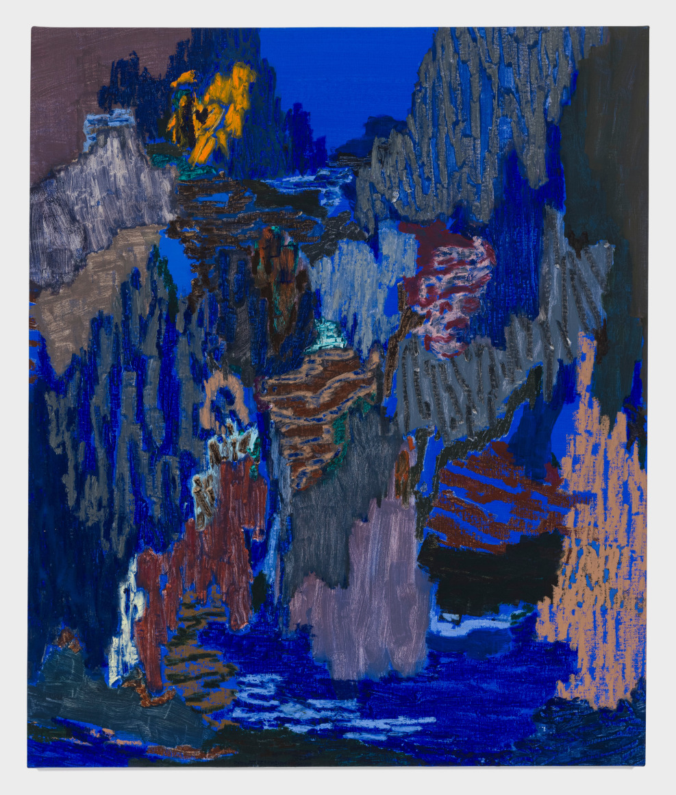 Painting on canvas by Guðmundur Thoroddsen