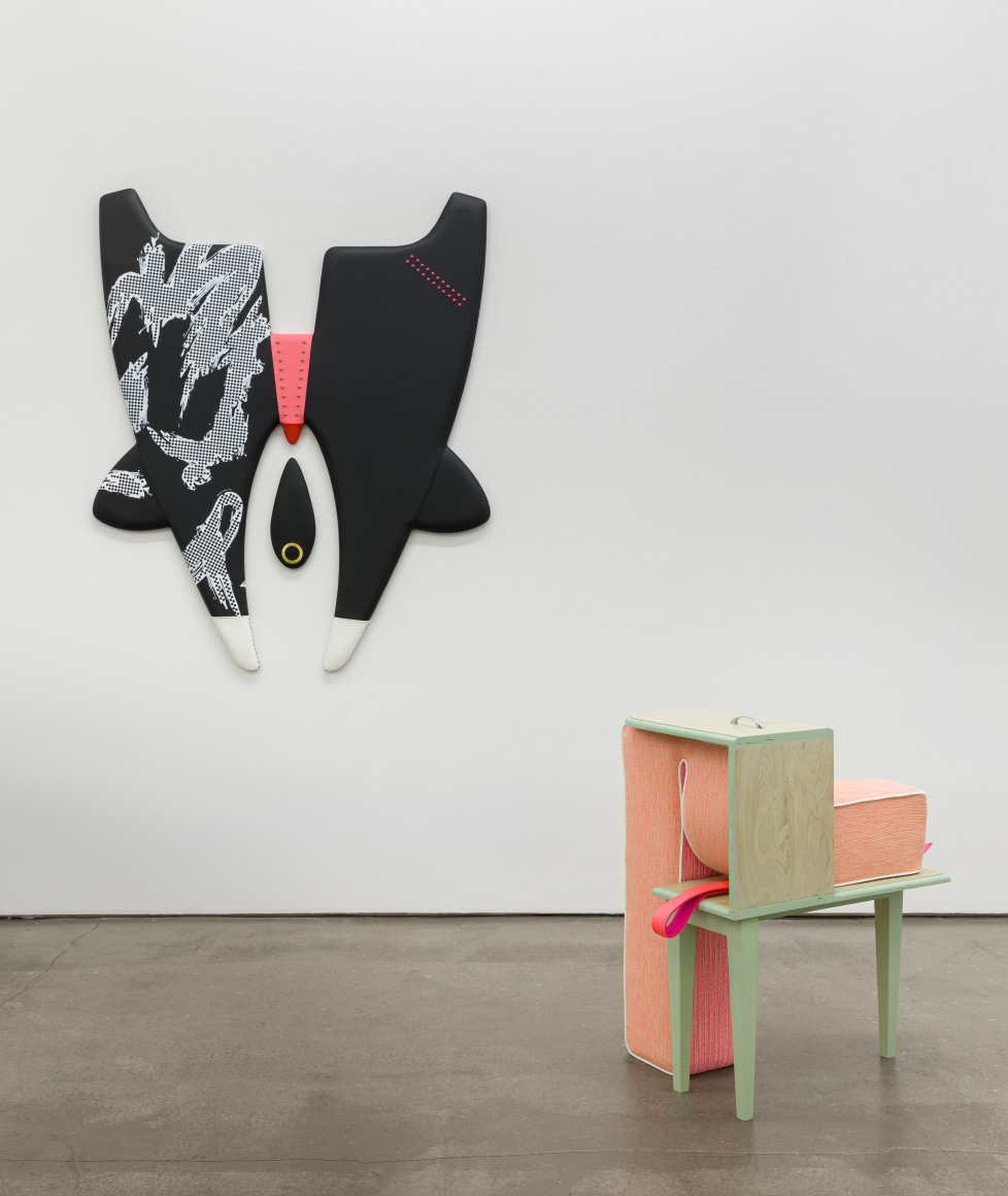 Installation of vinyl floor and wall sculptures by Trish Tillman