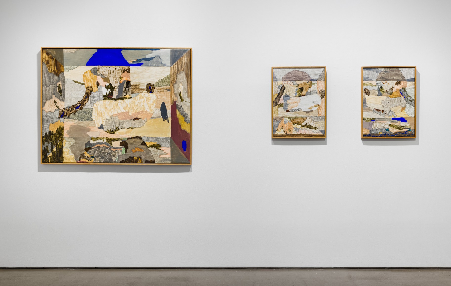 Installation view of Gudmundur Thoroddsen "Howling Hills"