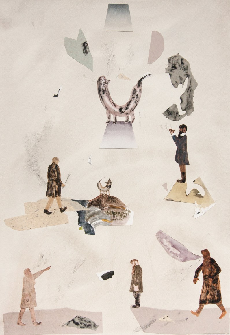 work on paper by Gu&eth;mundur Thoroddsen
