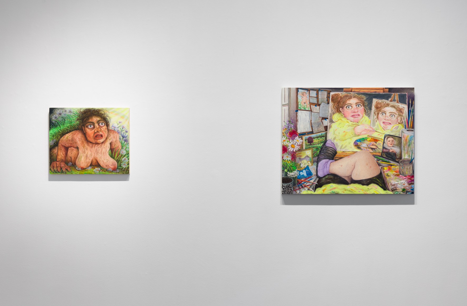 Installation view of Rebecca Morgan "Over the Hill"