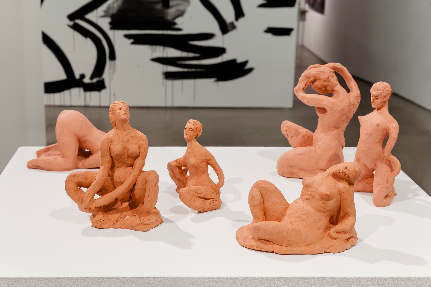 Installation of sculptures and paintings