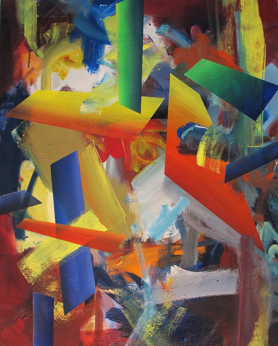 Oil on canvas painting by Gerhard Frommel