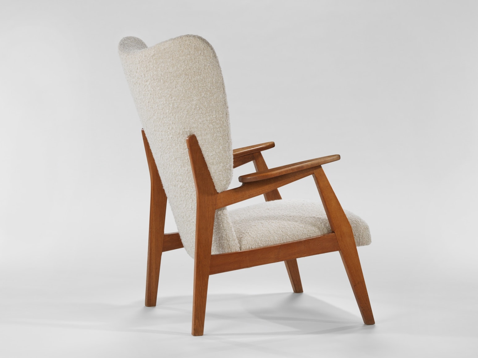 white chair in a white room