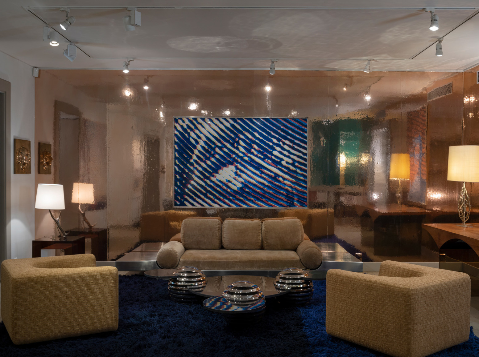 photograph of a room with various items