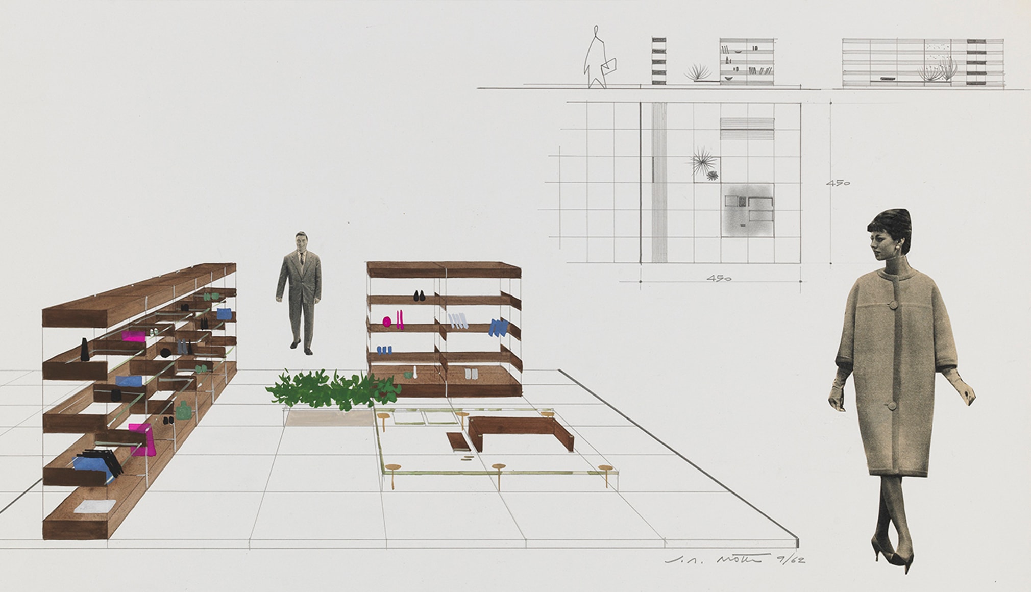 Design Drawing by J.A. Motte, 1962