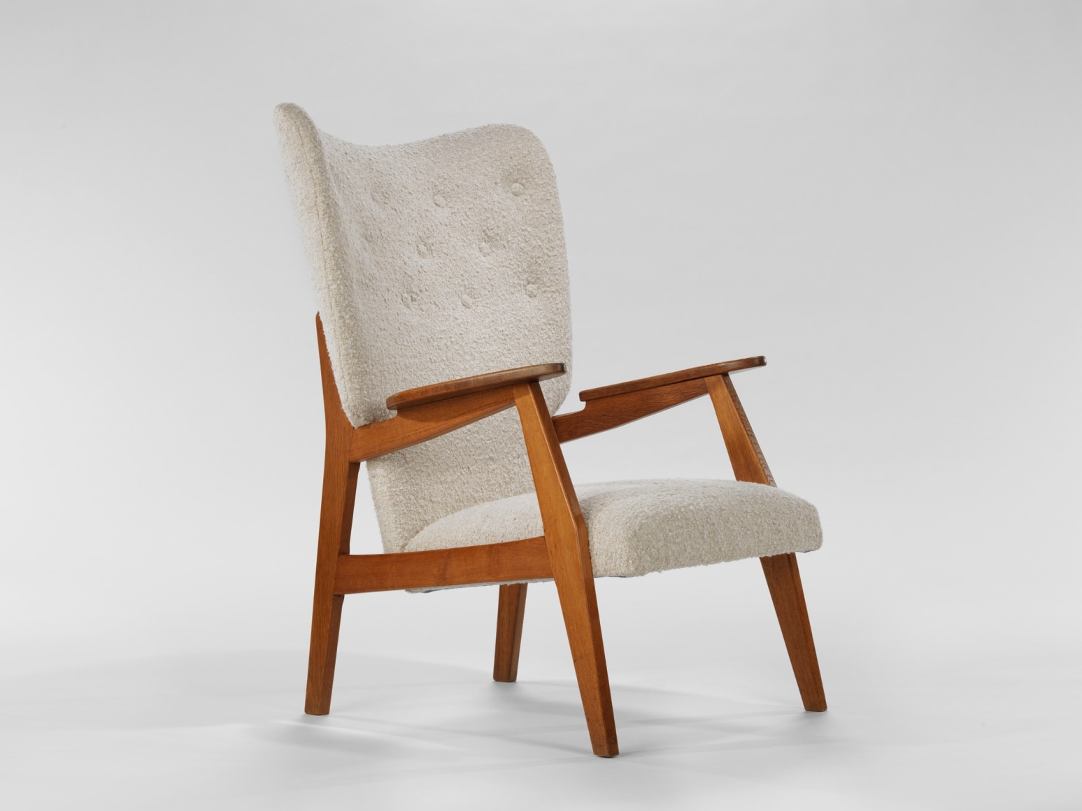 white chair in a white room