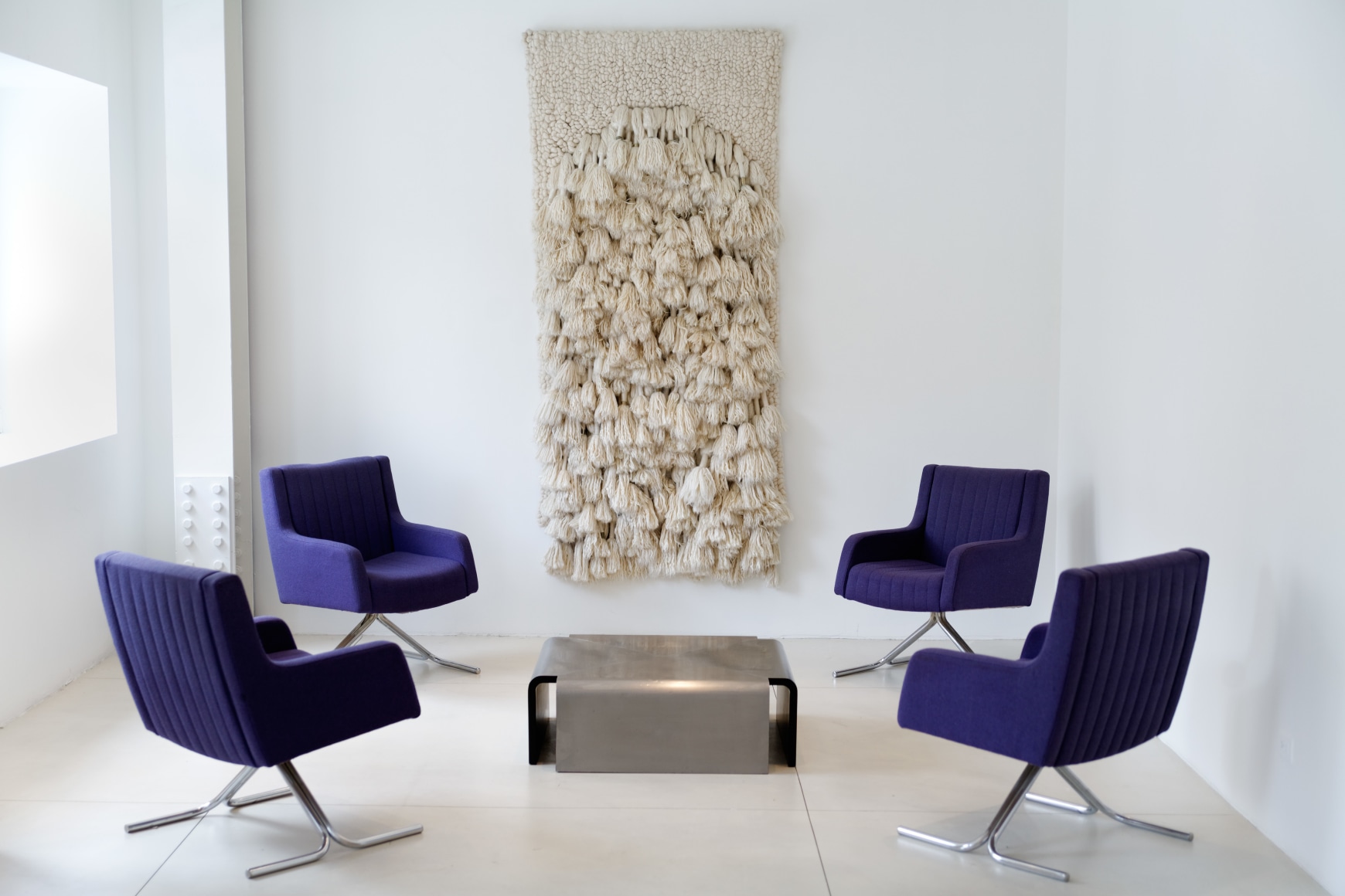 Installation view of&nbsp;Textured Planes: Sheila Hicks, Joseph Andre Motte, Pierre Paulin, March 6 &ndash; May 10, 2014