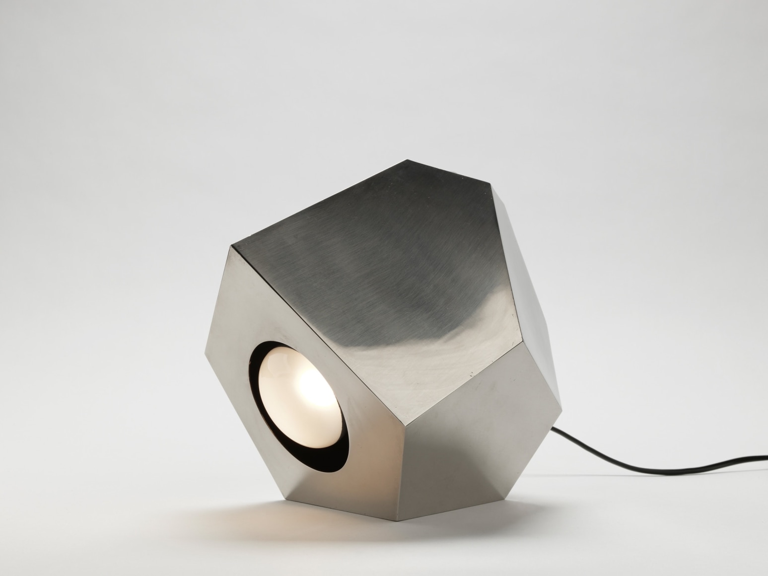 photo of chromed spotlight lamp