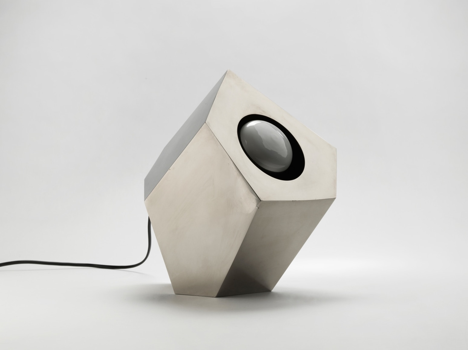 photo of chromed spotlight lamp