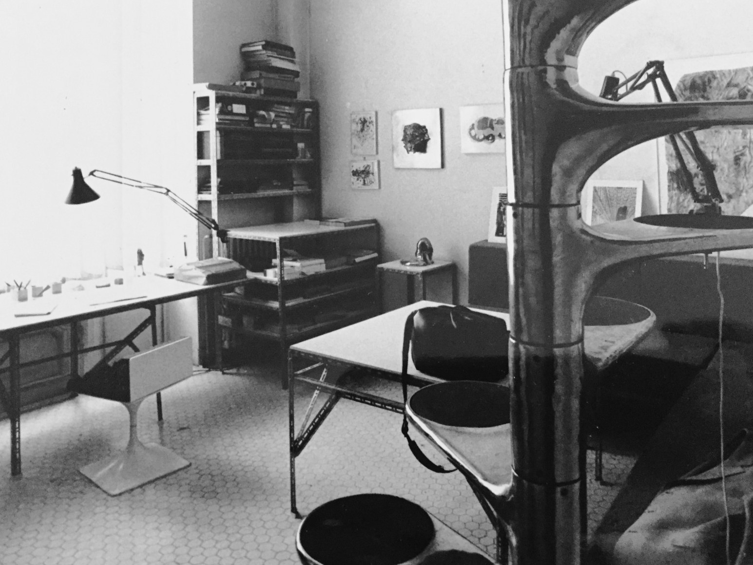 César's workshop on rue Legendre in Paris, 1970s