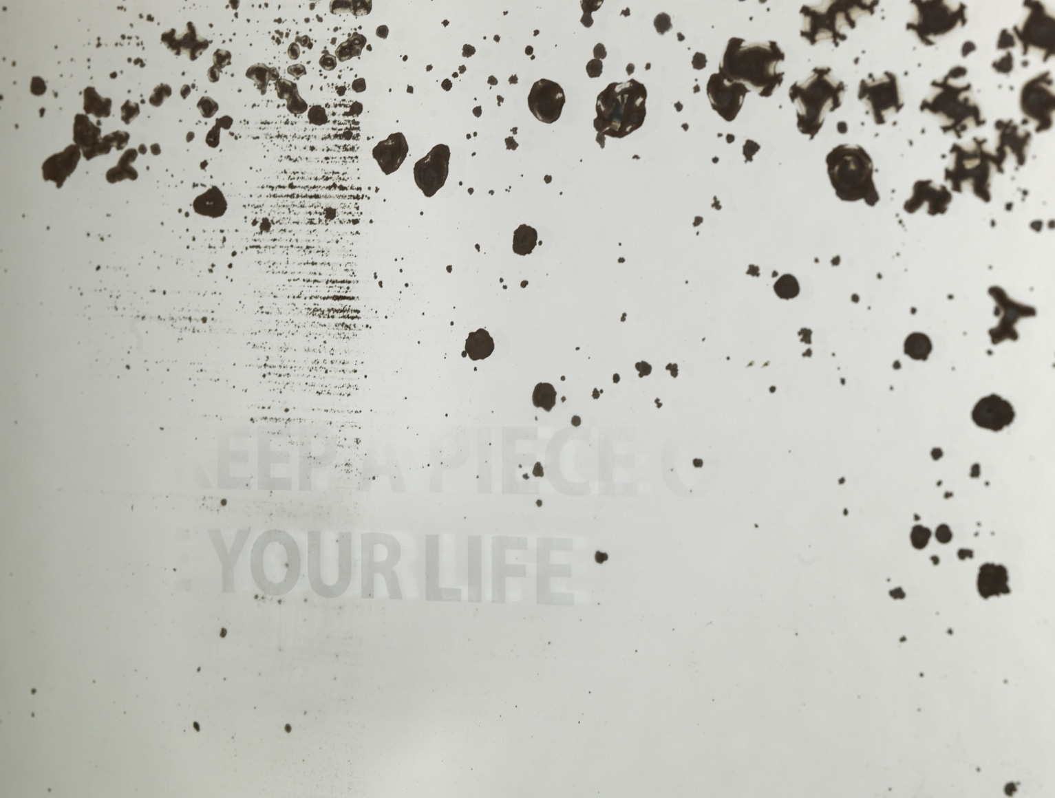 speckled mirror artwork