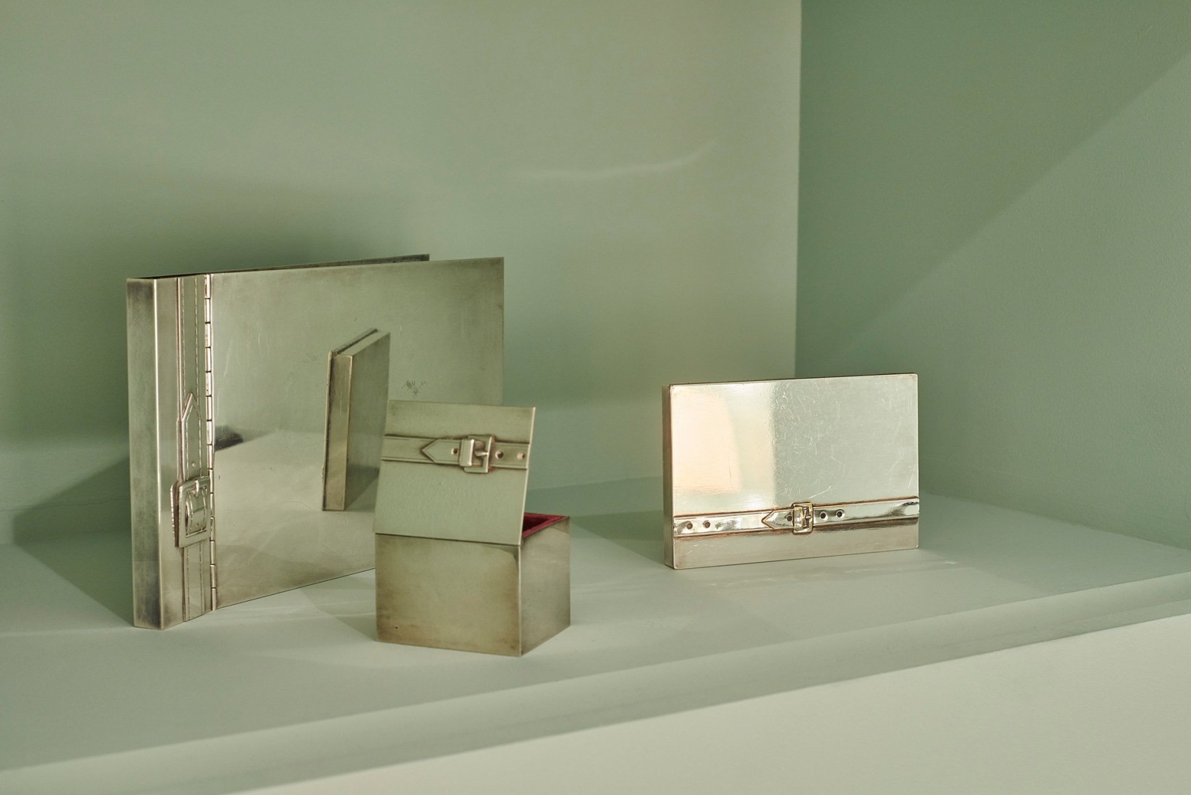 Similar model shown in installation view of Maria Pergay: Wonder Room, November 17, 2016 - February 11, 2017, &nbsp;