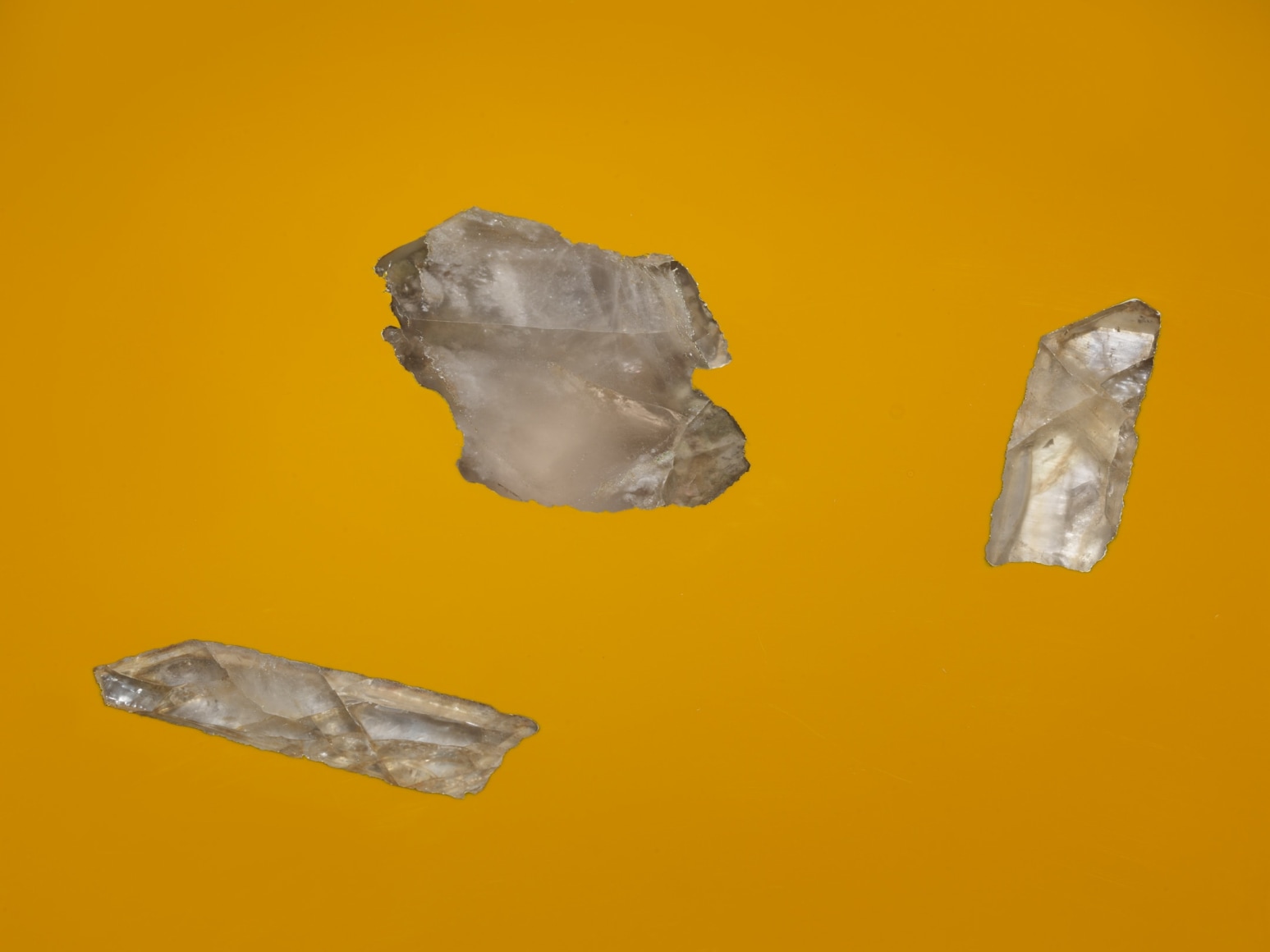 yellow table top with stone inlay