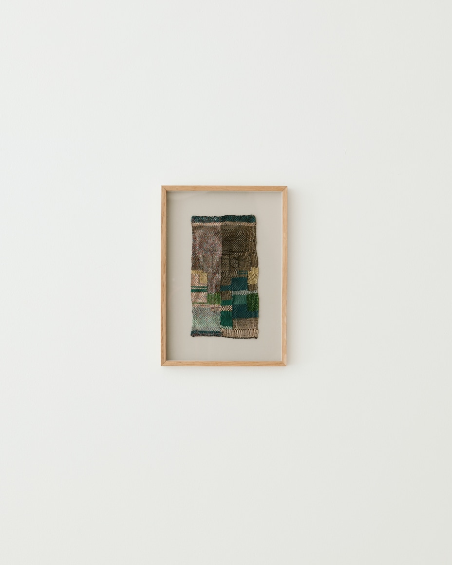 image of sheila hicks minime work in the gallery.