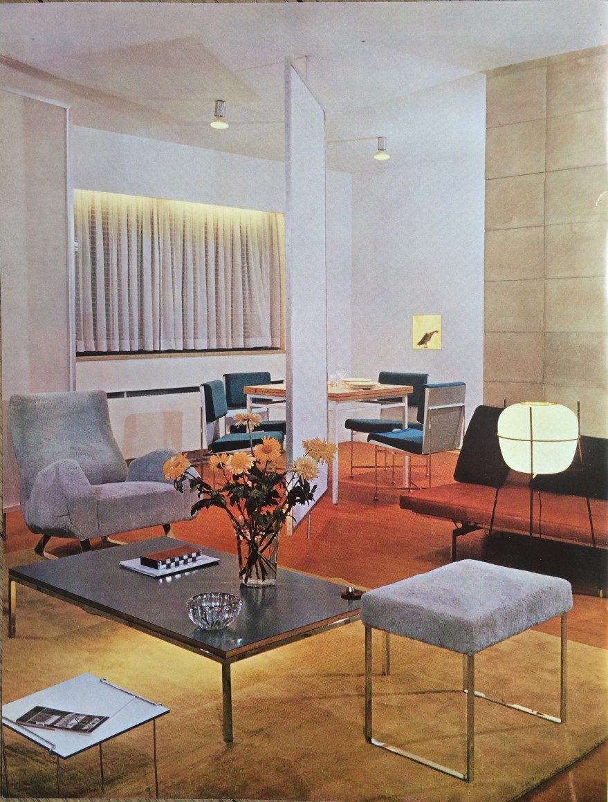 Jacques Dumond&#039;s Parisian apartment in the early 1960s.