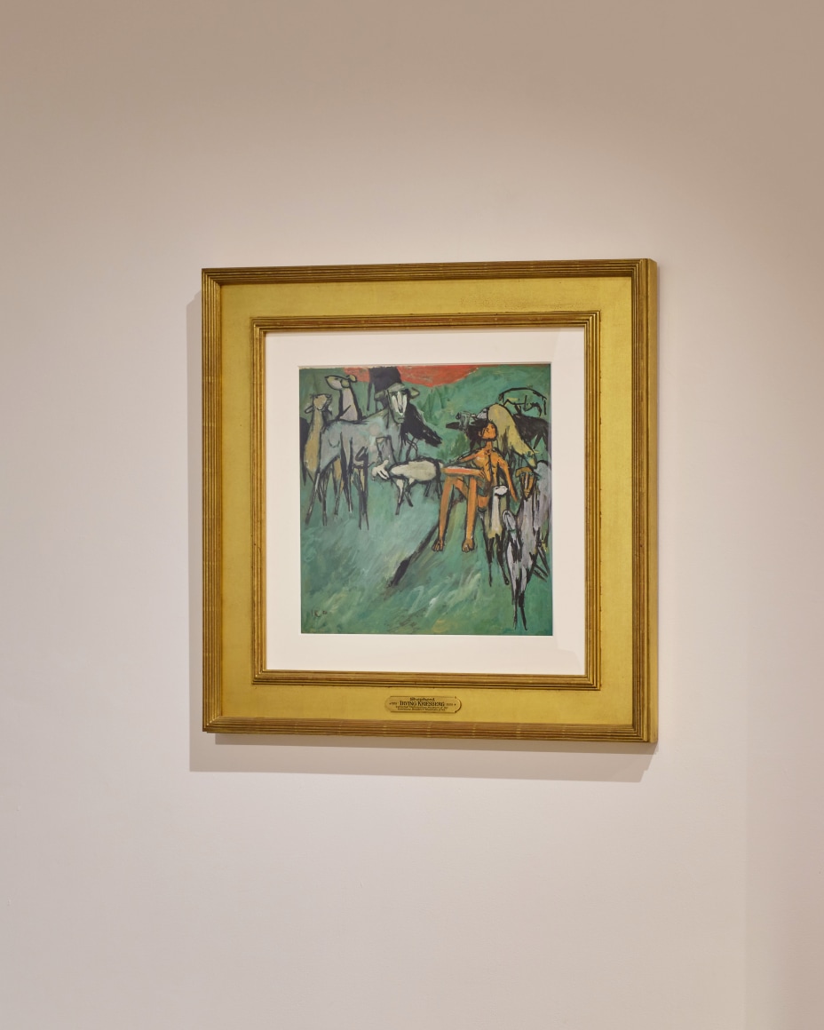 artwork on a wall in a gallery