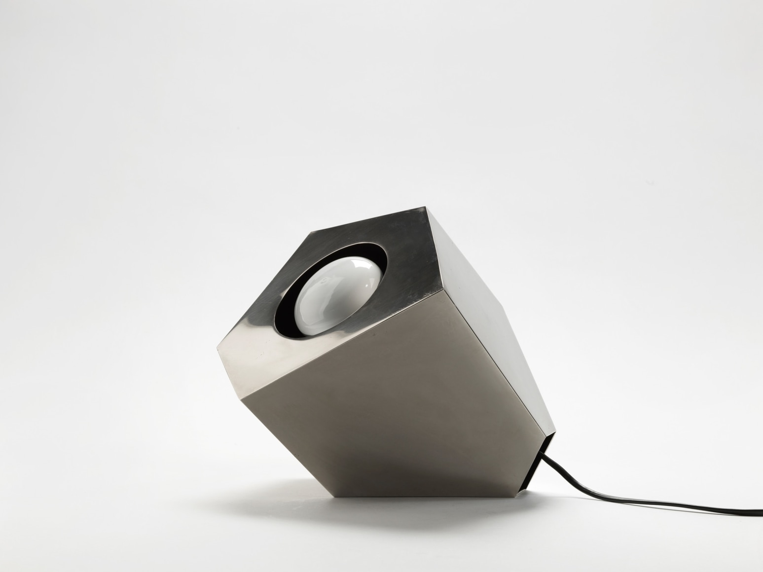 photo of chromed spotlight lamp