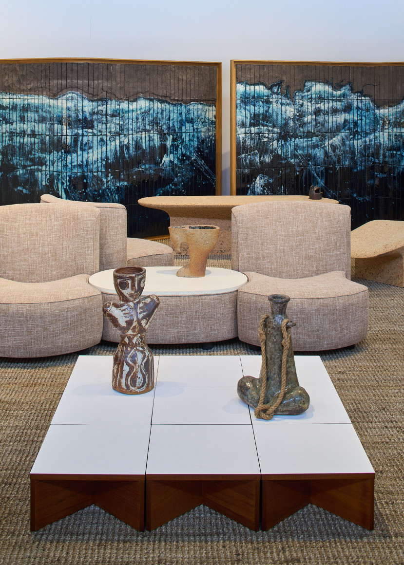Installation image of furniture at FOG 2024