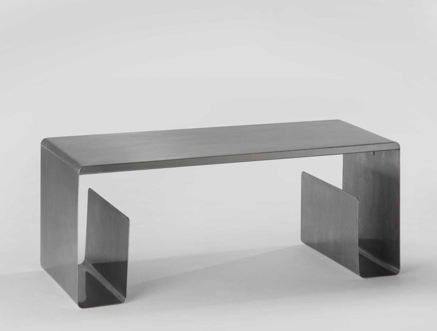 steel table in an empty room