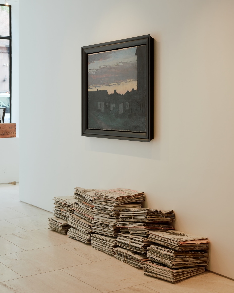 Installation view of the Robert Gober exhibition in the gallery. Various angles and artworks are captured in the frame.