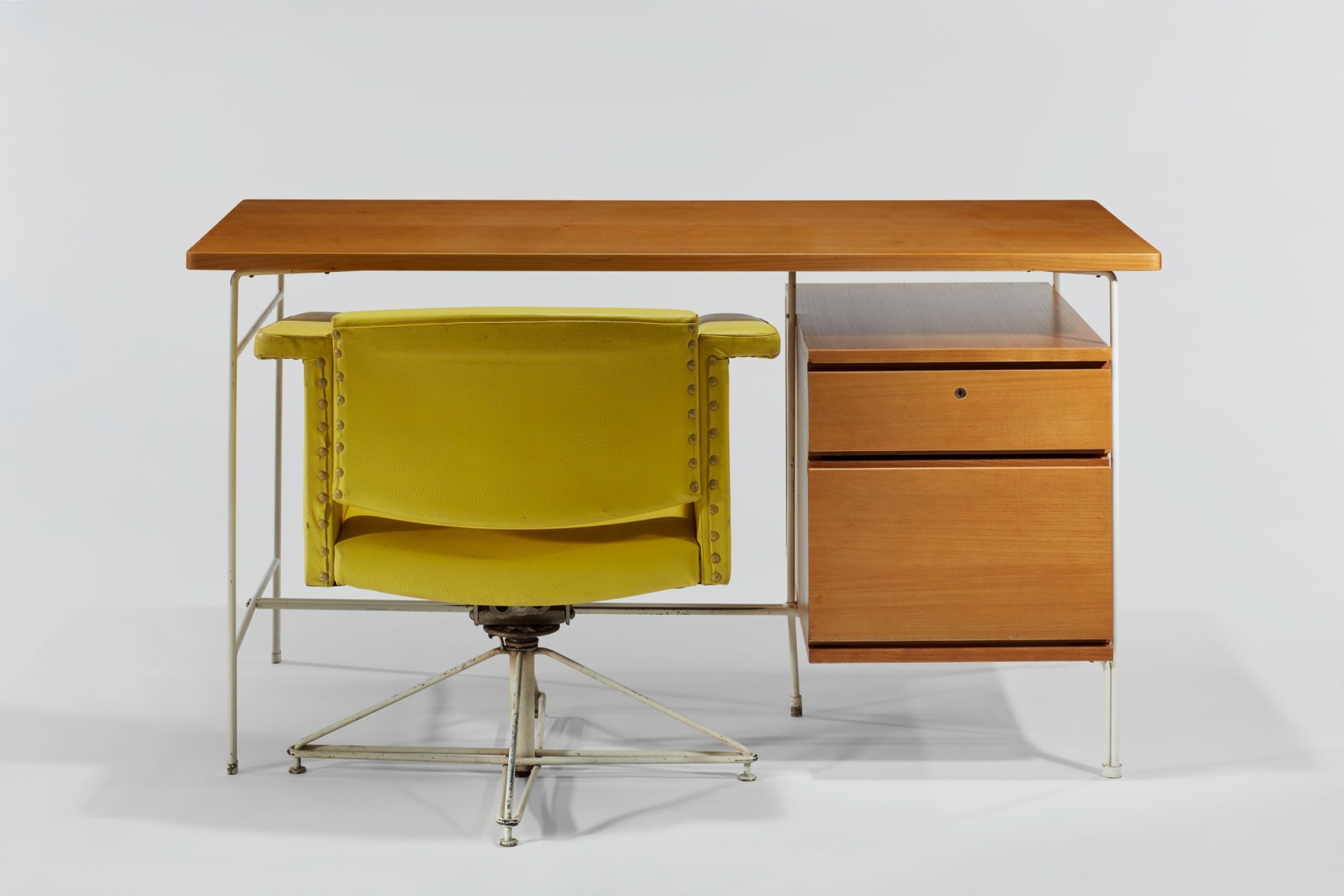 Desk in an empty room