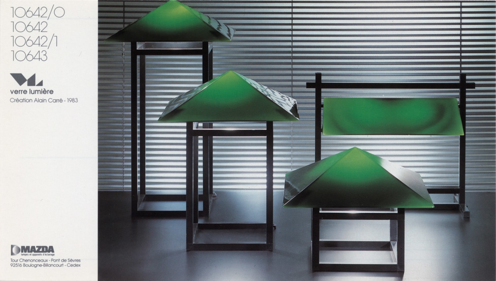 Verre Lumiere catalogue, 1980s