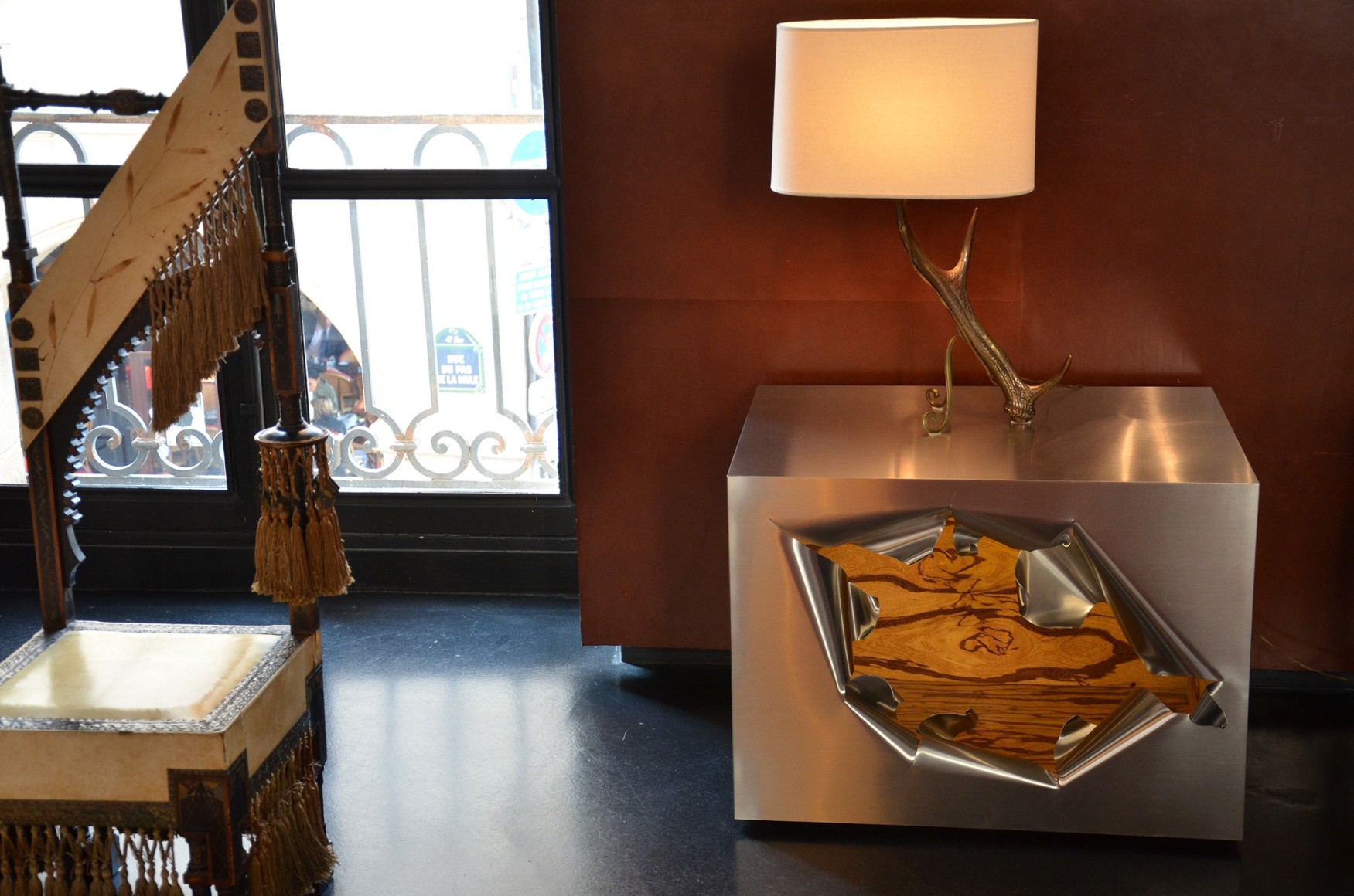 Installation view of&nbsp;Maria Pergay: Place des Vosges, March 22 &ndash; 31, 2012