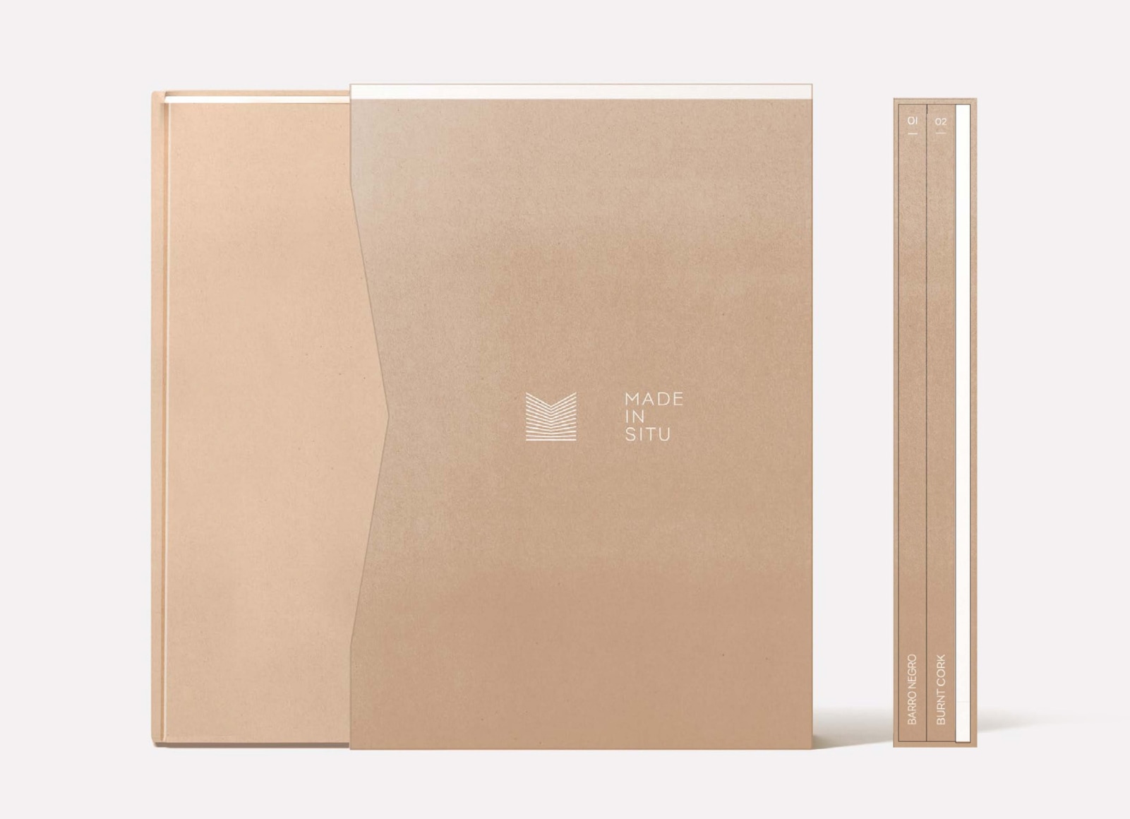 Image: Back of slip cover and booklet spines.&nbsp;Made in Situ.&nbsp;