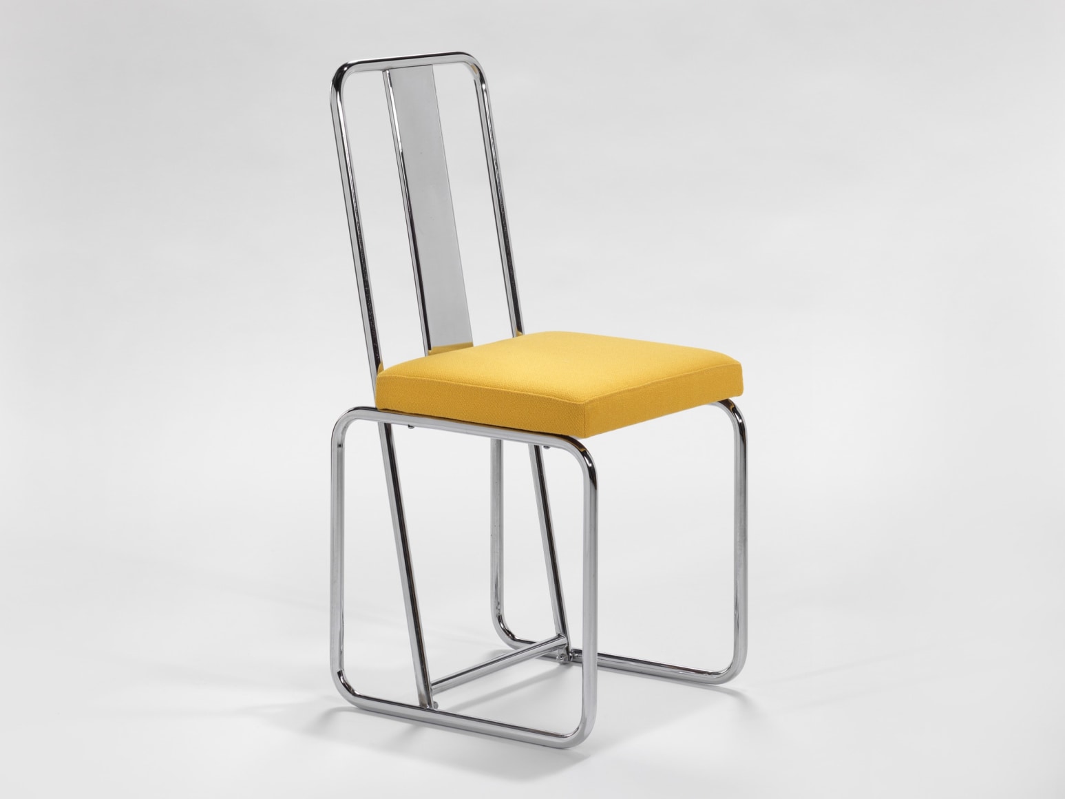 yellow chairs in an empty room