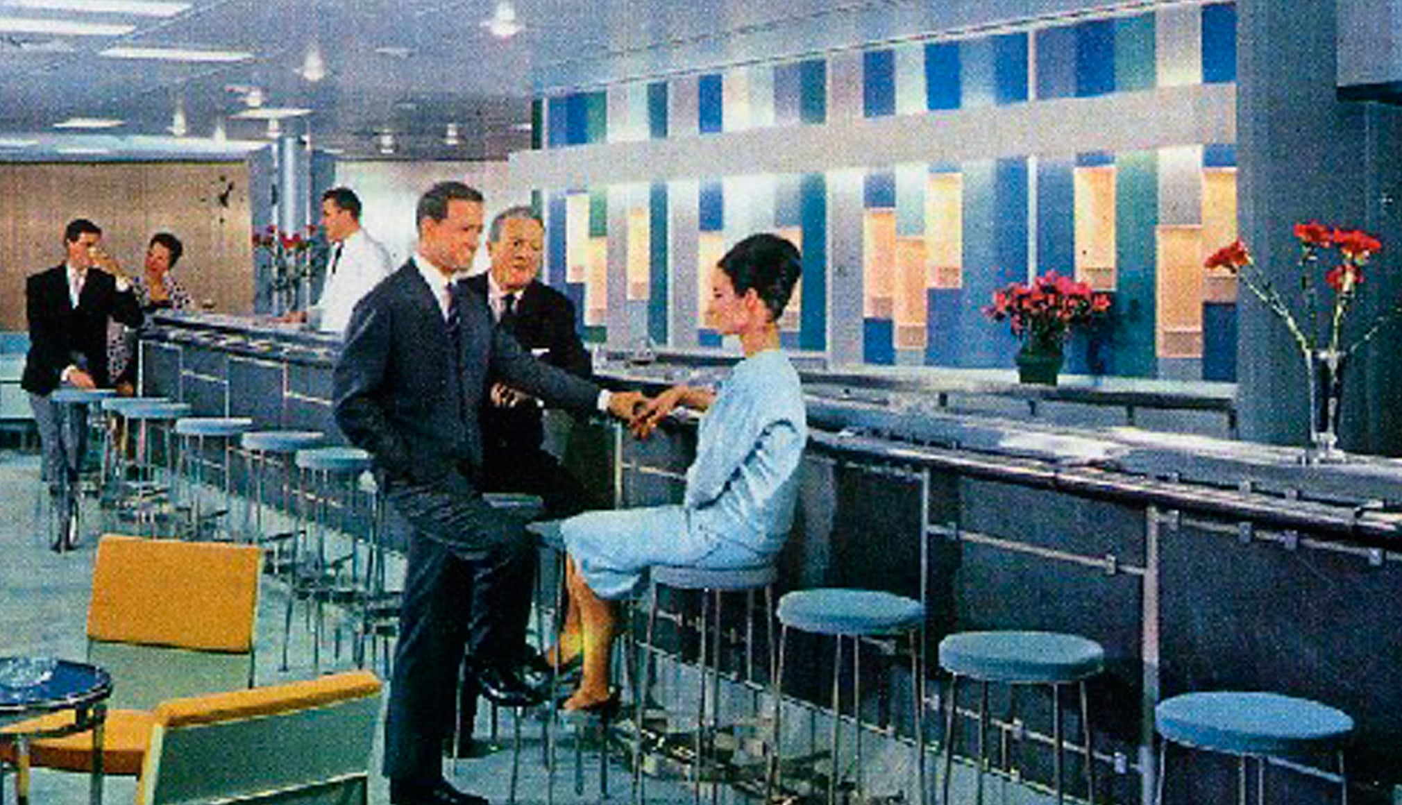 SS France, Salon Saint-Tropez, 1961