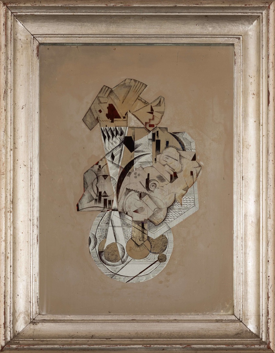 photograph of an abstract painting