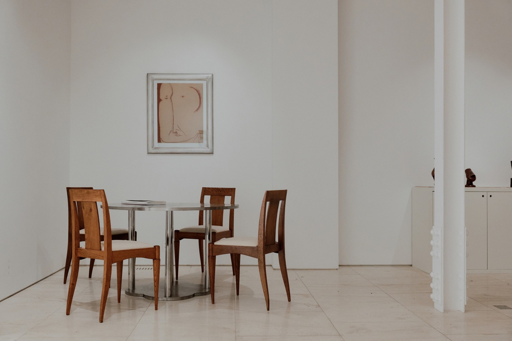installation view of a gallery show