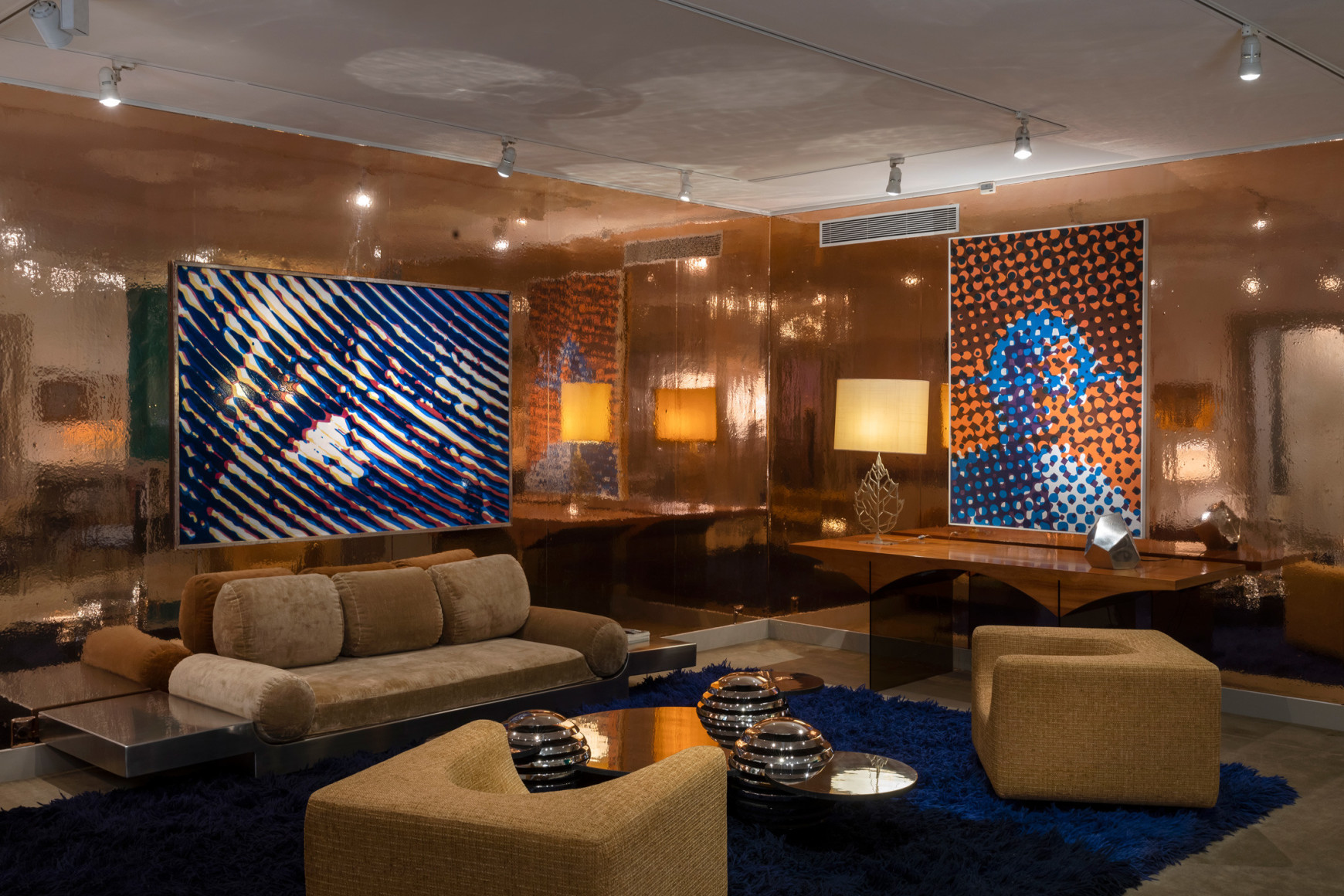 photograph of a room with various items