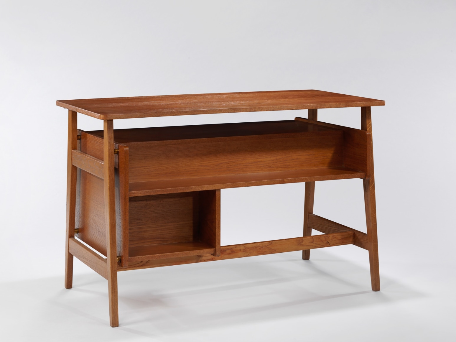 Image of desk in wood with drawers by Rene Jean Caillette.